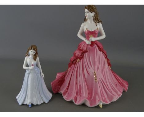 Two Coalport porcelain lady figurines 'Ruby Anniversary' and 'Ellie', 2004 Exclusive Collector's Choice Member Figurine