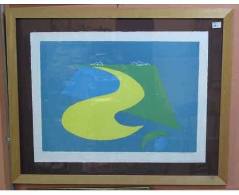 Stan Rosenthal, (Welsh, 20th Century, 1933-2012), 'Morfa Harlech', limited edition coloured lithograph, no. 9/125, signed in 