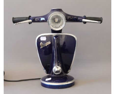 A Vespa lamp. 34.5 cm high.