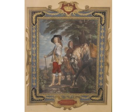 A Victorian print, Charles I, framed and glazed. 42 x 49.5 cm overall.