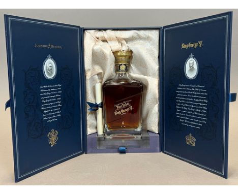 Johnnie Walker. Blue Label. King George V. 1984. Whiskey.In Originalbox mit Zertifikat. Nummer der Flasche J01BL0054JW. 750 m