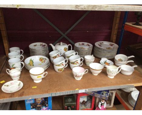 Royal Worcester Evesham pattern tea wares, and further china including Paragon and Coalport