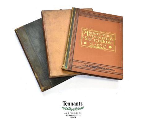Architecture The Architectural Association Sketch Book (London), 1874-1911, a broken run of fourteen volumes from several ser
