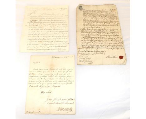 Manuscripts Forbes (Alex) [Agent], two page signed letter, in a secretarial hand, to Commodore John Thomas Duckworth, 15th Au