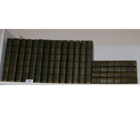 Dryden (John) The Works of John Dryden, 1808, eighteen volumes, notes by Walter Scott, portrait frontis, folding plate, all e