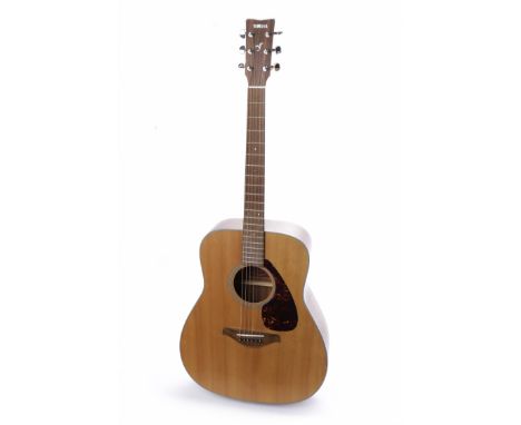 YAMAHA FG700MS ACOUSTIC GUITARserial number QNL07xxx1, natural finish spruce body top, rosewood fretboard, 20 frets, 26" scal