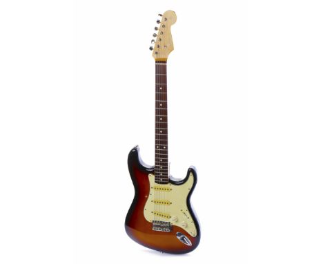 FENDER STRATOCASTER 4 ELECTRIC GUITARwith three pickups and synchronised tremolo, five way selector, two tone and one volume 