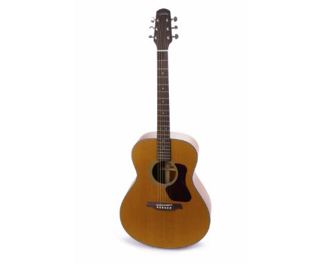 WALDEN G570 ACOUSTIC GUITAR serial number 07xxxx6, Made in China, natural finish, rosewood fretboard, 20 frets, 26" scale, st