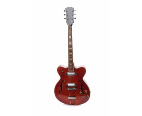 ANTONIA TWIN CASTER ELECTRIC GUITARmodel 495, hollow body electric, single coil pickups, two tone and two volume knobs, rolle
