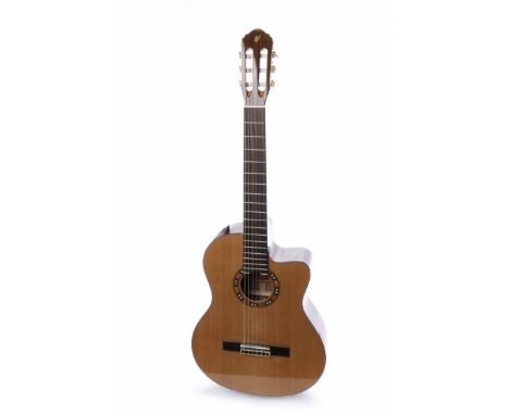 MANUEL FERRINO MFBC CLASSICAL ELECTRO ACOUSTIC GUITARserial number AAAF3xxx9, Fishman preamp with tuner, single cutaway, natu