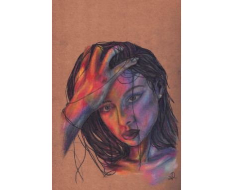 Coloured Pencil - Framed 420mm x 470
** IMPORTANT CONDITION OF SALE FOR THIS LOT: This piece forms part of the artist's GCSE 
