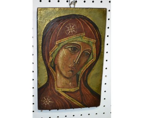 Eastern Orthodox School (early 20th century)
An icon, The Madonna
oil on wooden panel, 23cm x 15cm