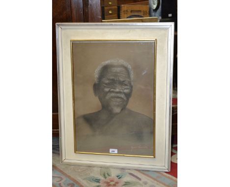 Maurice Sinclair
Portrait of an Aborigine
signed, charcoal and chalk, 55cm x 38.5cm