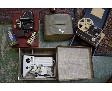 Cinematography - a Braun, Nurnberg Paximat electric projector; a Specto FSQ projector; a Eumig Mark 610D projector; a Bell an