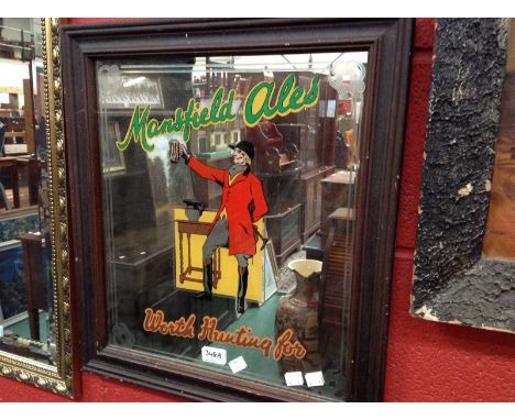 Breweriana - A Mansfield Ales advertising mirror.