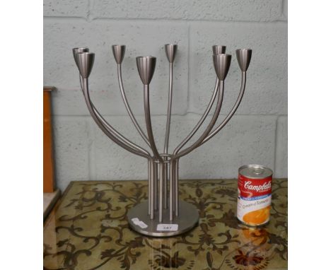 Modernist 9 tier candelabra - Approx height 34cm 