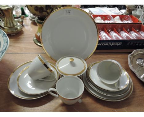 A selection of Brigitta cups and saucers