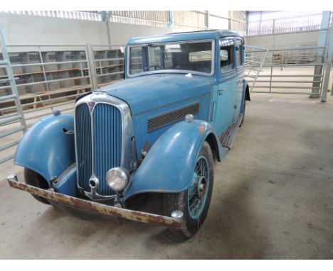 A Classic Car. A 1936 Rover 14, first registered 3rd February 1936, the engine has been restored but may need some attention,