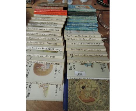 Twenty six Beartrix Potter volumes including early print The Tale of Two Bad Mice and The tale of Tom Kitten, also early 20th