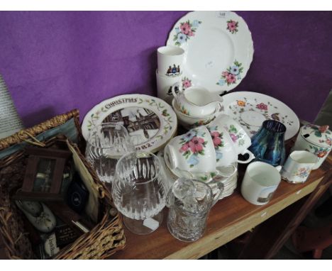 A selection of mixed ceramics including tea cups and saucers etc