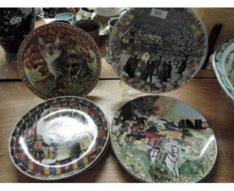 A selection of vintage display plates