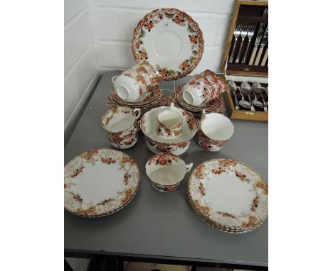 A vintage tea service amalgamation with an Italian style 30 piece approx