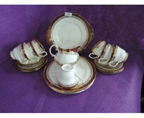 A part tea service by Duchess in the Winchester pattern