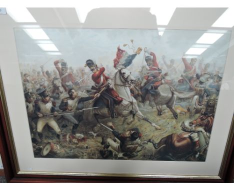 A vintage print depicting Napoleonic ware scene
