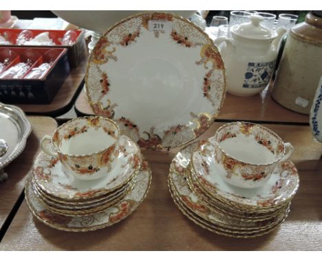 A part tea service un marked un named Italian style