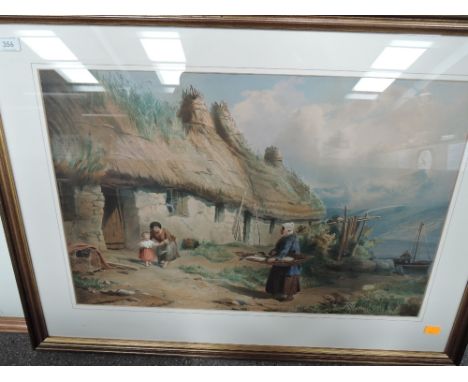 A vintage print with modern frame