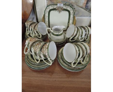A vintage tea service by Meito China hand painted Noritake style