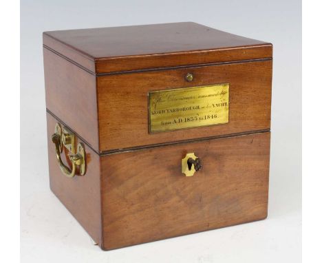 A George IV marine chronometer by Arnold & Dent, circa 1833, the 4¼" silvered dial signed Arnold & Dent 84 Strand London No.6