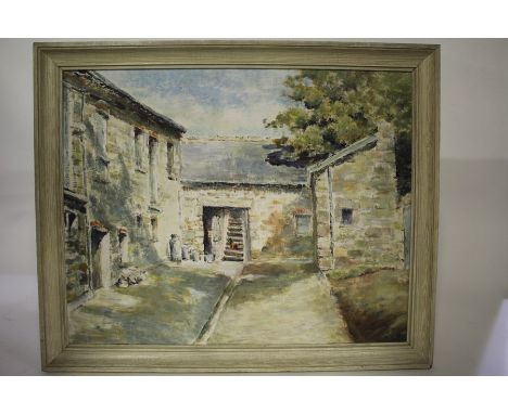 Collection of pictures, to include a signed water colour dated 1923, G. Brewer oil, K. Fox oil, framed needleworks, prints an