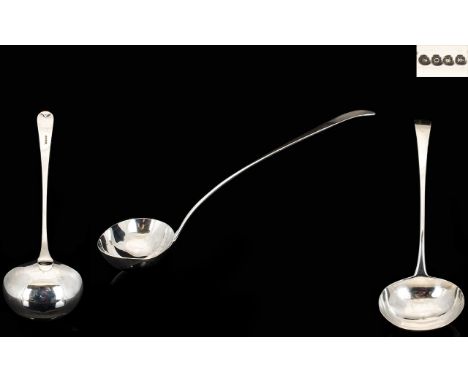 George III Excellent Quality Large and Impressive Solid Silver Ladle In Excellent Condition. Hallmark London 1811, Maker Pete