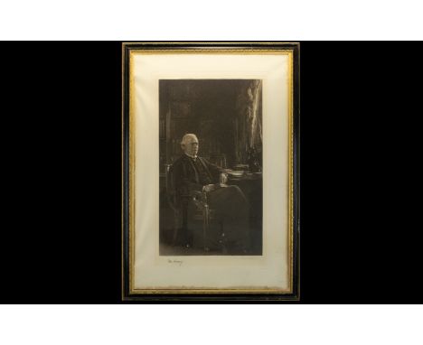 Antique Framed Print Of An Engraving 'The Right Honorable Lord Asquith' After The Picture By Sir John Lavery, Engraved By Nor