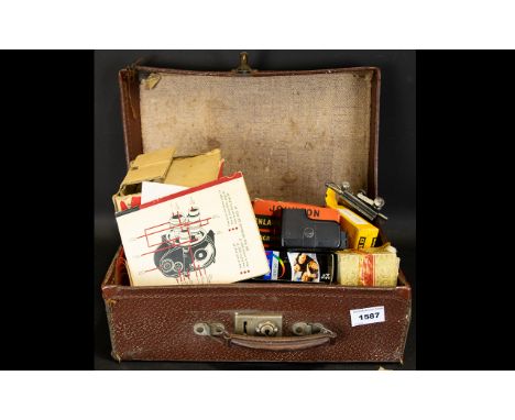 Camera/Photography Interest Collection Of Camera Related Accessories. To Include A Sportster Guide 'Tri-Lens Viceroy' The Cam