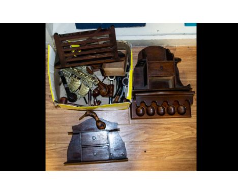 Smoking Items - Collection Of Pipes And Pipe Holders To Include Five Pipe Holders/Racks. And Fourteen Pipes. Please See Accom