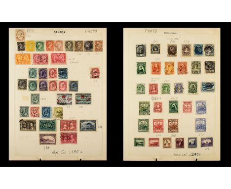 Stamp Interest A - Z Valuable &amp; Extensive Commonwealth Collection - in a thick folder, includes Aus States, India, Hong K