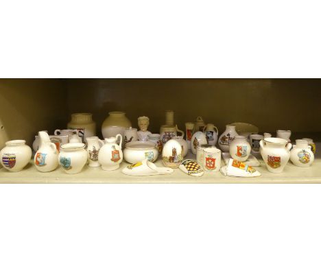 Crested china collectables: to include examples by Goss 