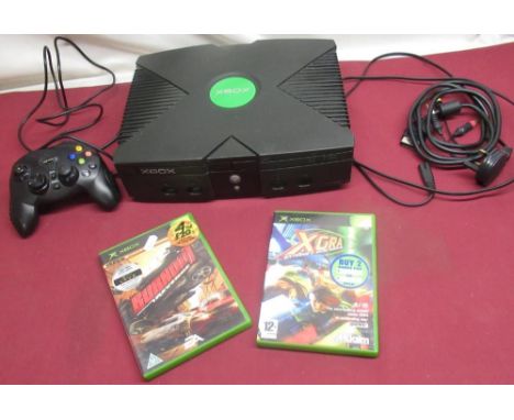 Original Xbox Console and controller with two games 