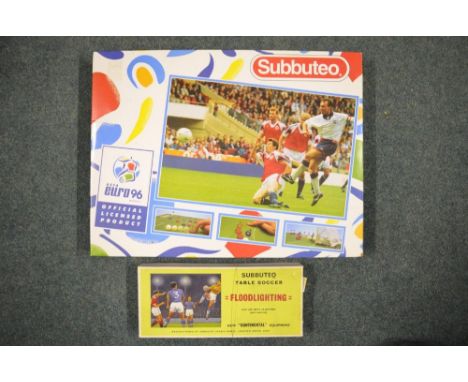 Boxed Subbuteo UEFA Euro '96 set and a Subbuteo table soccer flood light set 