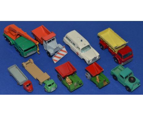 Collection of small scale diecast Matchbox vehicles 