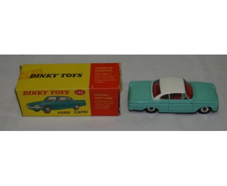 Dinky Toys Ford Capri no. 143, original release with original box, excellent condition with light signs of use 