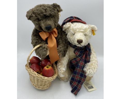 Steiff Autumn 'Scrumpy' and Winter 'Hamish' teddy bears, with tags, both with certificates (2) 