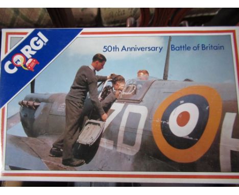 Corgi diecast 50th anniversary of the Battle of Britain vehicle set, Their Finest Hour vehicle and aircraft set, other transp