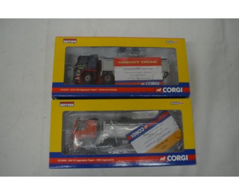 Single Corgi Limited Edition 1:50 scale Volvo FM Aggregate Tipper, Corgi code CC13513 Pridmores Haulage, with certificate 142