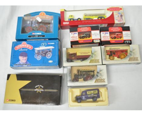Of Local Interest - Collection of ten diecast models from Corgi Lledo including two Fred Dibner's steam engines Mighty Atom a