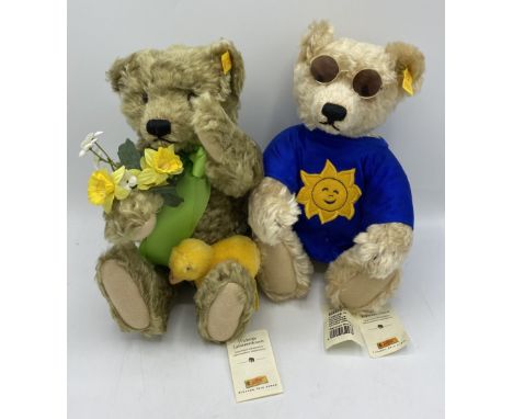 Steiff Summer 'Sunny' and Spring 'Dylan' teddy bears, with tags, (2) 