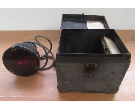 Air Corps type C-3A signal light, in original box.