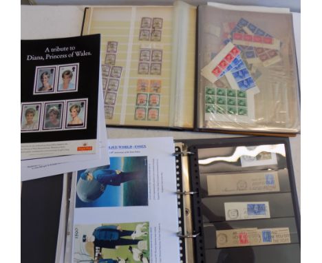An album of slogan cancels, a stockbook of commonwealth, Edward VIII control etc including post office counter display materi